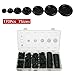 170 PCS Rubber Grommet Firewall Hole Plug Set of 7 Different Sizes，with See-Through Divided Organizer Case for Car Machine Pump Water Pipe