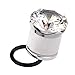 Longbeauty 10mm 00g Stainless Steel Prong Set Clear CZ Ear Plugs Tunnels Stretcher Expander Piercing Gauges with O-Ring