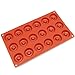 Silicone Chocolate Candy Molds [Mini Donut, 18 Cup] - Non Stick, BPA Free, Reusable 100% Silicon & Dishwasher Safe Silicon - Kitchen Rubber Tray For Ice, Crayons, Fat Bombs and Soap Molds