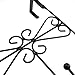 Rbenxia Over The Door 5 Hanger Rack Decorative Metal Hanger Holder for Home Office Use, Black