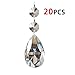 20Pcs Chandelier Crystals, Clear Teardrop Crystal Chandelier Pendants Parts Beads, Hanging Crystals for Chandeliers (38mm, Clear)
