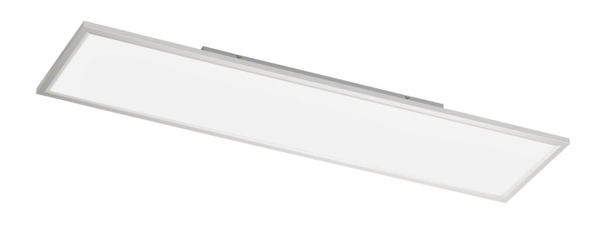 WOFI Ceiling Light, Metal, Integrated, 36 W, Silver, 120 x 30 x 6.5 cm