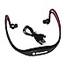 Iwoo Sports Wireless Bluetooth Headset Headphone Earphone for Cell Phone Iphone Laptop Pc(red)