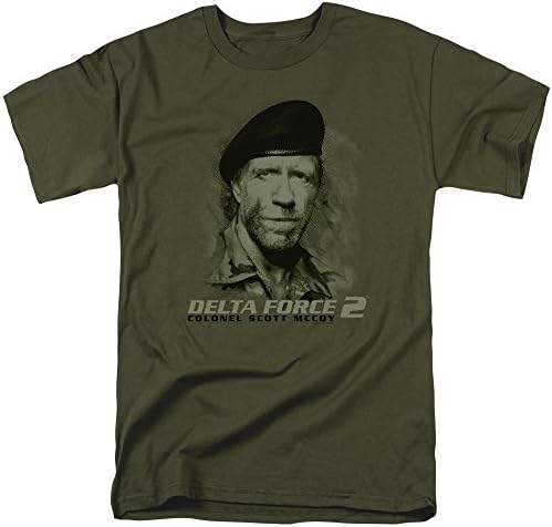 Delta Force 2 MGM 1986 Chuck Norris Film Col. Scott McCoy Adult T-Shirt Tee