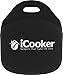 iCooker Neoprene Lunch Bag [Heavy-Duty Zipper] - Premium Quality Large Waterproof Insulated Lunch Tote for Men Women, Kids & Nurses - Best Travel Carry Bag Black