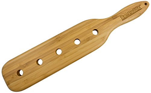 BamPaddle Bamboo Spanking Paddle - 14" Spanking Paddle with Airflow Holes, Light Weight and Super Durable with Beautiful Smooth Finish
