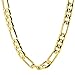 Men's Yellow Gold Plated 6mm Lifetime Warranty Cuban Curb Chain Link Necklace, 36