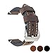 20mm 22mm 24mm Genuine Leather Watch Band Vintage Watch Strap for Men Women Black Brown