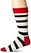Happy Socks Men's Stripe Socks, Navy/Red/White, 10-13