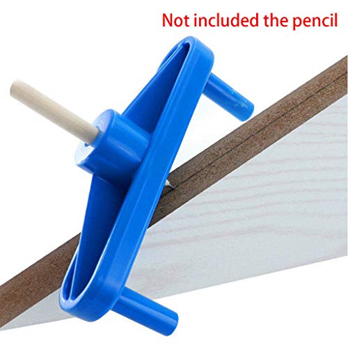 Efaster Woodworking Drill Center Locator,Finder Precision Marking Gauge Scriber,Marking Center Finder Centering Scriber,Woodworking Tool Marking Gauge Scribers,Marking Center Gauge (Blue)