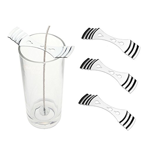 Metal Candle Wick Centering Device Pack of 12pcs Stainless Steel Candle Core Holder for DIY Candle Making