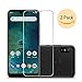 [2 Pack] Xiaomi MI A2 Lite/Redmi 6 Pro Screen Protector,Laerion Tempered Glass Screen Protector with 9H Anti Scratch Transparent HD Clear Bubble Free Protective Film for MI A2 Lite