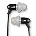 JLab Audio J6BK J6 High Fidelity Metal Ergonomic Earbuds Style Headphones, GUARANTEED FOR LIFE - Nero Black