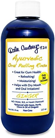 Dale Audrey | Oil Pulling Ayurvedic Mouthwash | Natural Ginger Oral Health Rinse, Whitens Teeth, Healthy Gums, 8 oz | Organic, Vegan & Cruelty Free