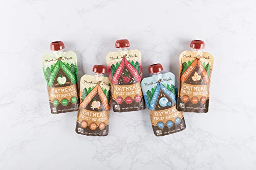 Munk Pack Oatmeal Fruit Squeeze Snack | Variety Pack, Ready-To-Eat Oatmeal On The Go, 4.2 Oz, 10 Pack - Thumbnail 4