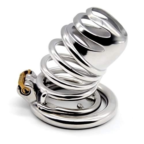 Bondage Masters Surgical Grade Stainless Steel Male Chastity Device, 50 mm,Silver