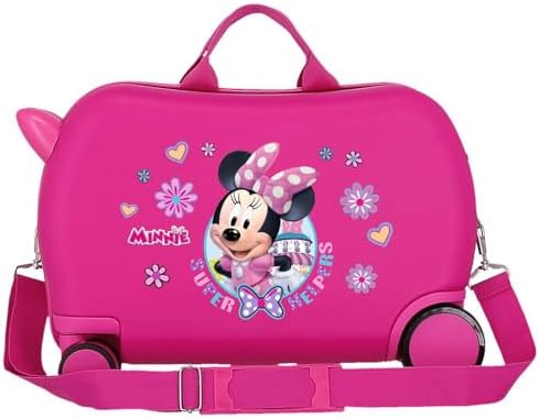 Joumma Disney Minnie Helpers Maleta Infantil Rosa 45x31x20 cms Rígida ABS 24,6L 1,8 kgs 4 Ruedas Equipaje Mano