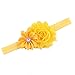 10pcs Baby Girl Elastic Multicolor Flower Headband Rhinestone Hair Band