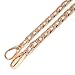 Top-end 12mm Width Gold Tone Flat Metal Iron Handbag Chains Handles Purse Handles Chains Shoulder Straps Replacement 27.6 Inches