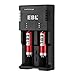EBL Battery Charger for Li-ion Ni-MH Ni-CD Rechargeable Batteries with 4 Pack 3.7V 14500 Li-ion Rechargeable Batteries