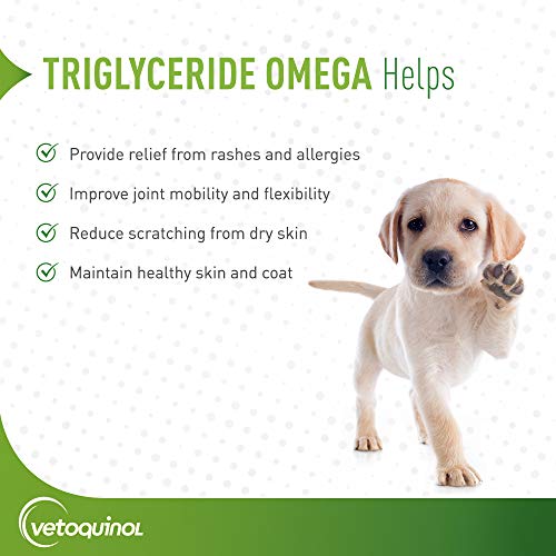 Vetoquinol Triglyceride Liquid Omega 3 Supplement for Dogs and Cats
