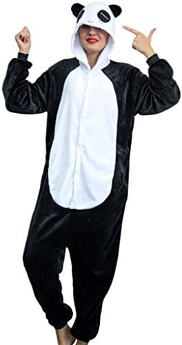 iSZEYU Adult Onesie for Women Pajamas Panda Costume Men Teens Girl Animal Onsie