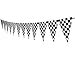 Checkered Race Banner,Race Car Party Flags for Race Theme Birthday Decoration 15 feet