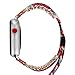 Juzzhou Watch Band For Apple Watch iWatch Series 1/2/3 Sport Edition Cord Knit Braid Weave Woman Girl Lady Boy Replacement Wriststrap Bracelet Watchband Wristband Wrist Strap With Metal Adapter 38mm