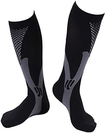 Eleganty Compression Socks for Men and Women, Graduated Athletic Sport Socks for Running, Biking, Relief Shin Splints, Flight Travel, Nurse, Maternity Pregnancy