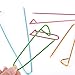 Shappy Yarn Stitch Holder Set Crochet Knitting Needle Stitch Holders Aluminum Safety Pins, 5 Sizes, Assorted Colors (10 Pieces)