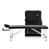 DR.LOMILOMI Ultra-Light Travel-Sized Aluminum Portable Massage Table Spa Bed 302 – Halia (W22 X L71, Black)