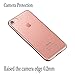 Onepicebest Floral Case Clear Design Thin TPU Bumper Soft Clear Slim Transparent Cover Shock Absorption Scratch Resistant Protective Case for Girl Apple iPhone 7 (Plumeria Rubra)
