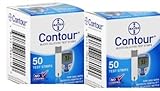 Bayer Contour 100 Test Strips 2 Boxes of 50's Exp Year or More Sold By Diabetic Corner