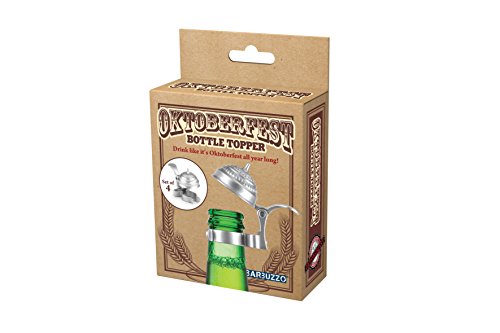Barbuzzo Oktoberfest Beer Stein Bottle Toppers (Set of 4) - Fits on Any Standard Beer or Soda Bottle - Thumbnail 2