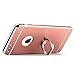 RANVOO [Clip-ON] iPhone 6s Plus/6 Plus Case, 3-Piece Ultra Slim Hard Case with Kickstand Ring (Rose Gold)