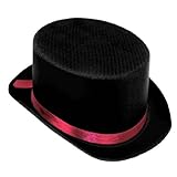Black Satin Top Hat - Adult Std.