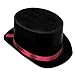 Black Satin Top Hat - Adult Std.