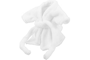 Mini Bear Bathrobe Doll Clothes Bathrobe Outfit with Belt Soft and Comfortable Plush Bear Robe Stuffed Animal Clothing for Do