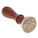Whitelotous Retro Wood Stamp Magic Array Sealing Wax Antique Stamp with Beech Handle for Important Documents (D)