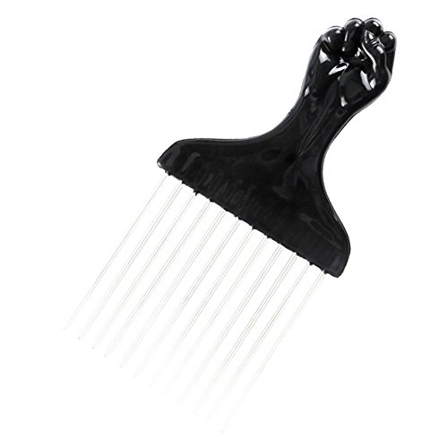Mythus Afro Hair Metal Pick Comb American Styling Fork Hair Comb 2