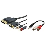 Importer520 Compatible with Xbox 360 HD VGA AV Cable + RCA To 3.5MM Adapter