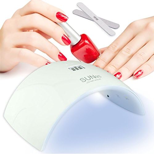 GuTe Nail Dryer Lamp,24W LED UV Light for Gel Nail Polish with Motion Sensor&amp;LCD Screen Time Display