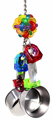Bonka Bird Toys 1400 Medium Pot Ring Parrot cage Toy Cages African Grey Conure. Quality Product Hand Made in The USA.