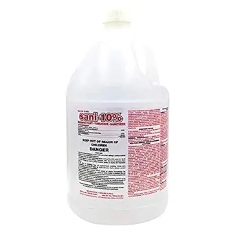 Sani-10% Registered Disinfectant Virucide Sanitizer. 1 gallon makes 180 ready to use gallons