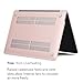 GMYLE MacBook Air 13 Inch Case 2018 Release A1932 with Touch ID Retina Display Bundle, Plastic Hard Shell, Keyboard Cover, Privacy Webcam Cover Slide, Screen Protector Set, Rose Quartz