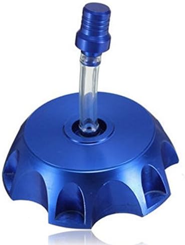 Annpee Petrol Gas Fuel Tank Cap Cover with Breather Valve For Chinese Pit Dirt Bike Motorcycle SSR Thumpstar KLX Lifan YX 50cc-160cc (Blue)