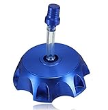 Annpee Petrol Gas Fuel Tank Cap Cover with Breather Valve For Chinese Pit Dirt Bike Motorcycle SSR Thumpstar KLX Lifan YX 50cc-160cc (Blue)