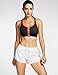SYROKAN Women's High Impact Front Zip Wirefree Supportive Sports Bra Black & Orange 36C