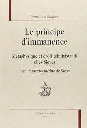 Le  principe d'immanence