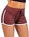 HOT FROM HOLLYWOOD Women's Elastic Waist White Outline Active Lounge Shorts